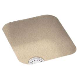 13.375-in D x 15.375-in W x 7-in H Solid Surface Undermount Bar Sink with 0-Hole in Bermuda Sand