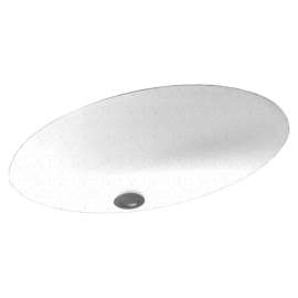 22.5-in W x 16-in D x 5.625-in H Solid Surface Undermount Bathroom Sink in Arctic Granite