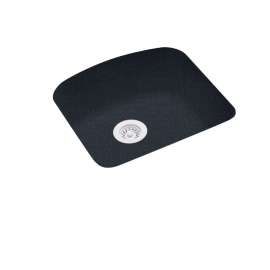 20.875-in D x 20.125-in W x 9.25-in H Solid Surface Undermount Single Bowl Kitchen Sink with 0-Hole