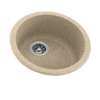 18.5-in D x 18.5-in W x 8-in H Solid Surface Drop-in Bar Sink with 0-Hole in Bermuda Sand