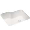 25-in D x 21.25-in W x 8.75-in H Solid Surface Undermount Single Bowl Kitchen Sink with 0-Hole in Tahiti Ivory