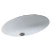 22.5-in W x 16-in D x 5.625-in H Solid Surface Undermount Bathroom Sink in Tahiti Gray