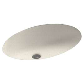 22.5-in W x 16-in D x 5.625-in H Solid Surface Undermount Bathroom Sink in Tahiti Matrix