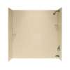 SS-60-3-040 30-in D x 60-in W x 60-in H Solid Surface Bathtub Wall Kit in Bermuda Sand