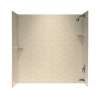SS-60-3-050 30-in D x 60-in W x 60-in H Solid Surface Bathtub Wall Kit in Tahiti Desert