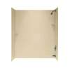 30-in D x 60-in W x 72-in H Solid Surface Bathtub Wall Kit in Bermuda Sand