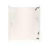 30-in D x 60-in W x 72-in H Solid Surface Bathtub Wall Kit in Tahiti Ivory