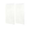 48-in W x 96-in H Solid Surface Shower Wall Panel in Tahiti White