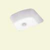 20.875-in D x 20.125-in W x 9.25-in H Solid Surface Undermount Single Bowl Kitchen Sink with 0-Hole in White