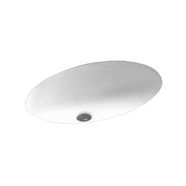 19.625-in W x 16-in D x 5.625-in H Solid Surface Undermount Bathroom Sink in White