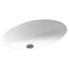 22.5-in W x 16-in D x 5.625-in H Solid Surface Undermount Bathroom Sink in White