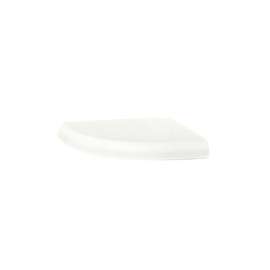 4.75-in D x 4.75-in W x 1-in H Solid Surface Soap Dish in Tahiti White