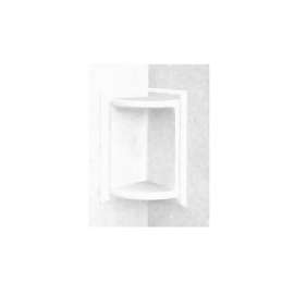 5.75-in D x 5.75-in W x 11-in H Solid Surface Soap Dish in White