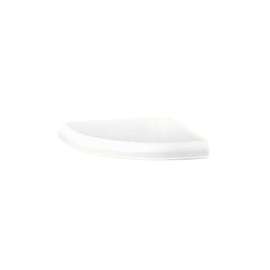 4.75-in D x 4.75-in W x 1-in H Solid Surface Soap Dish in White
