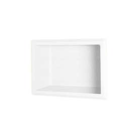 4.125-in D x 7.5-in W x 10.75-in H Solid Surface Soap Dish in White