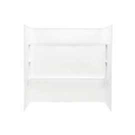 28.25-in D x 60-in W x 59.5-in H Veritek Bath Walls in White