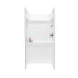 32-in D x 32-in W x 72-in H Veritek Shower Wall Surround in White