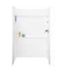 34-in D x 48-in W x 72-in H Veritek Shower Wall Surround in White