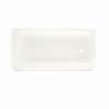 Veritek 16-in x 30-in x 60-in Rectangular Skirted Bathtub with Right-Hand Drain in White