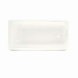Veritek 16-in x 30-in x 60-in Rectangular Skirted Bathtub with Right-Hand Drain in White