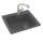 25-in D x 22-in W x 9.5-in H Solid Surface Dual Mount Single Bowl Kitchen Sink with 1-Hole in Night Sky