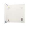 30-in D x 60-in W x 57-in H Veritek Bathtub Wall Kit in Bisque