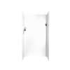 36-in D x 36-in W x 72-in H Solid Surface Shower Wall Surround in White