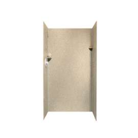 36-in D x 36-in W x 72-in H Solid Surface Shower Wall Surround in Bermuda Sand