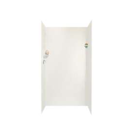 36-in D x 36-in W x 72-in H Solid Surface Shower Wall Surround in Tahiti Ivory