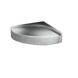 16.313-in D x 16.313-in W x 4-in H Solid Surface Shower Seat in Tahiti Gray
