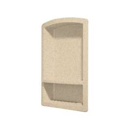 4.313-in D x 15-in W x 22-in H Solid Surface Soap Dish in Bermuda Sand