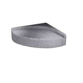 16.313-in D x 16.313-in W x 4-in H Solid Surface Shower Seat in Gray Granite