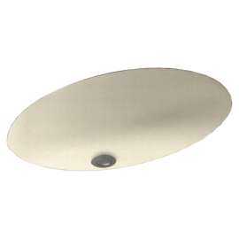 22.5-in W x 16-in D x 5.625-in H Solid Surface Undermount Bathroom Sink in Pebble