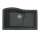 32-in D x 21-in W x 10.625-in H Granite Undermount Single Bowl Kitchen Sink with 1-Hole in Nero