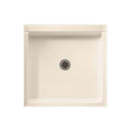 32.375-in D x 32.375-in W x 5.5-in H Solid Surface Shower Base in Tahiti Sand