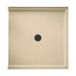 38.375-in D x 37.188-in W x 3.75-in H Solid Surface Shower Base in Bermuda Sand