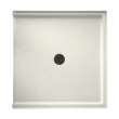 38.375-in D x 37.188-in W x 3.75-in H Solid Surface Shower Base in Bisque
