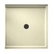 38.375-in D x 37.188-in W x 3.75-in H Solid Surface Shower Base in Bone