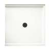 38.375-in D x 37.188-in W x 3.75-in H Solid Surface Shower Base in Tahiti White