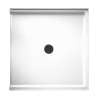 38.375-in D x 37.188-in W x 3.75-in H Solid Surface Shower Base in White