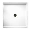 38.375-in D x 37.188-in W x 3.75-in H Solid Surface Shower Base in White