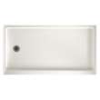 32-in D x 60-in W x 4.3125-in H Solid Surface Shower Base with Left-Hand Drain in Bisque