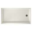 32-in D x 60-in W x 4.3125-in H Solid Surface Shower Base with Right-Hand Drain in Bisque