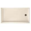 32-in D x 60-in W x 4.3125-in H Solid Surface Shower Base with Right-Hand Drain in Tahiti Sand