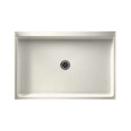 48.375-in W x 32.188-in D x 5.5-in H Solid Surface Shower Base in Bisque