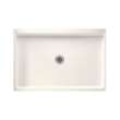 48.375-in W x 32.188-in D x 5.5-in H Solid Surface Shower Base in Tahiti Ivory