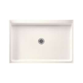 48.375-in W x 32.188-in D x 5.5-in H Solid Surface Shower Base in Tahiti Ivory