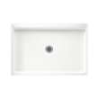 48.375-in W x 32.188-in D x 5.5-in H Solid Surface Shower Base in Tahiti White