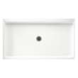 60.375-in W x 32.188-in D x 5.5-in H Solid Surface Shower Base in Tahiti White