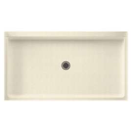 60.375-in W x 32.188-in D x 5.5-in H Solid Surface Shower Base in Pebble